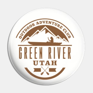 Canoe Green River Utah Pin