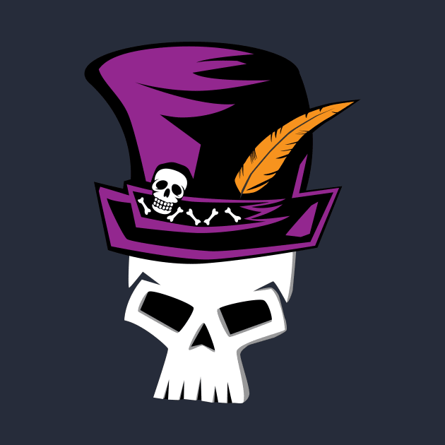 Mardi Gras Style Voodoo Witchdoctor Skull by Brobocop