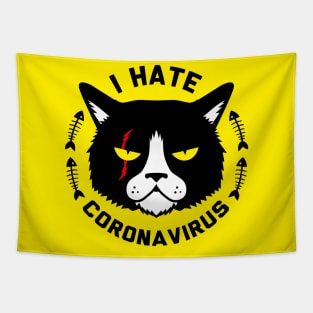 I Hate Everyone Cat Coronavirus Special Tapestry