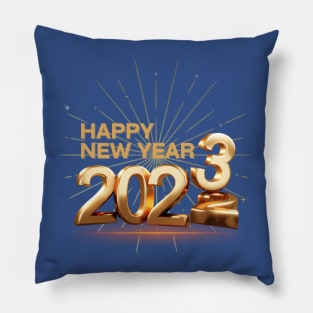 Happy New Year 2023 Pillow