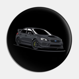 Subie Impreza STi (Black) Pin