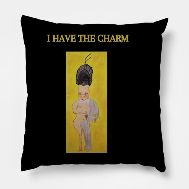 funny man in ancient times baroque style in a party Pillow by Wiwis1