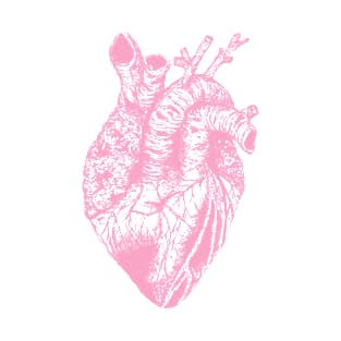 pastel pink heart drawing transparent T-Shirt