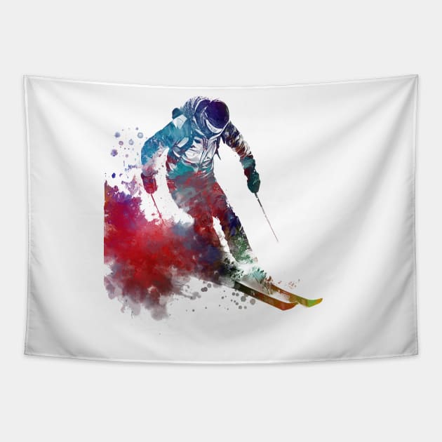 Ski sport art #ski #sport Tapestry by JBJart