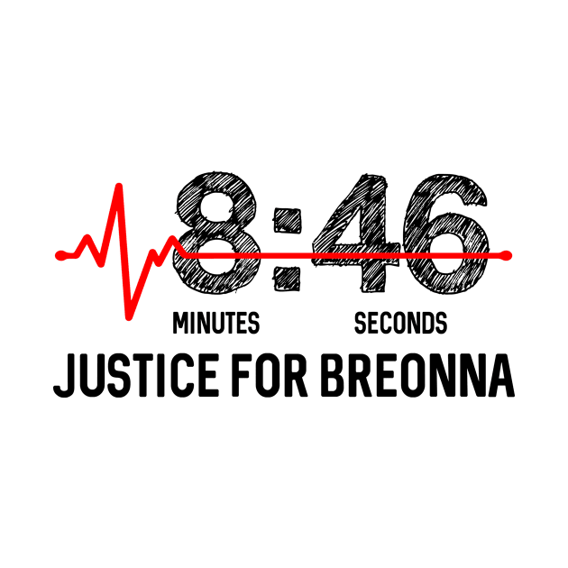 8-46 Justice For Breonna Taylor - 8 Minutes 46 Seconds 846 Grim Symbol by BeCreative