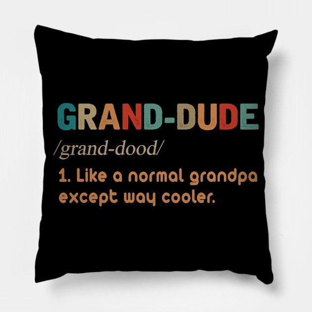 GRAND-DUDE COOLER GRANDPA Pillow by JohnetteMcdonnell