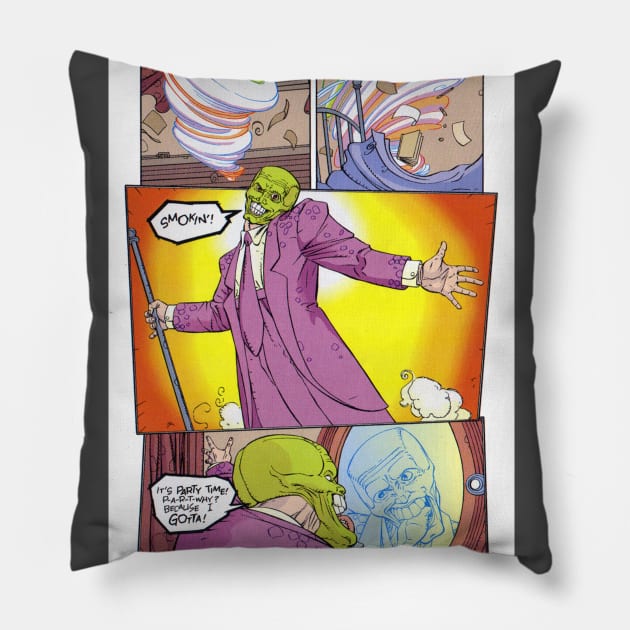 IT'S PARTY TIME! P - A - R - T - WHY????? BECAUSE I GOTTA! The Mask Pillow by scohoe