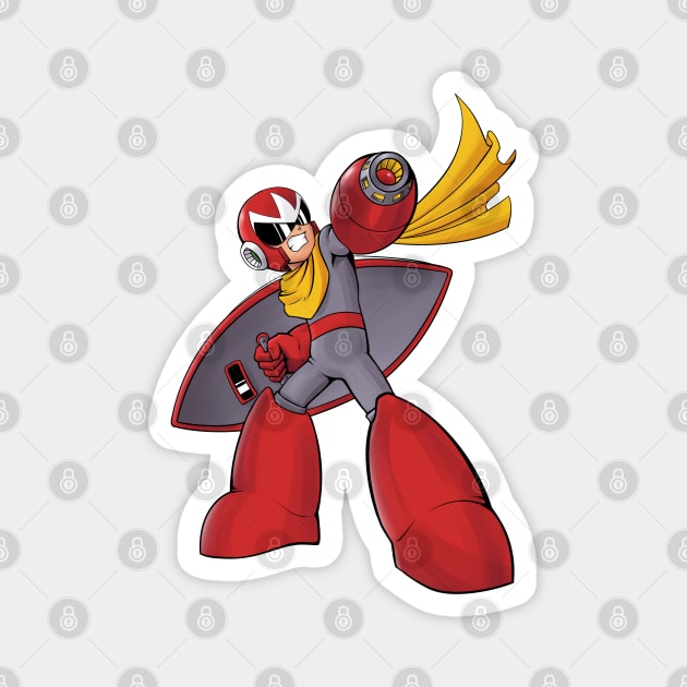Proto Man Magnet by andrewvado
