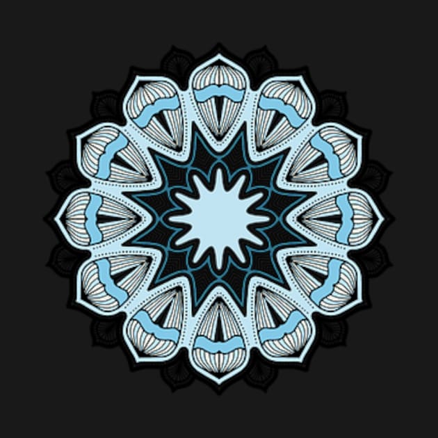 Baby Blue Mandala by LloydLegacy2020