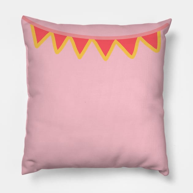 Party flags Pillow by Crazena