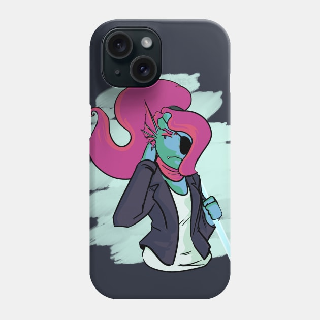 undyne Phone Case by inkpocket