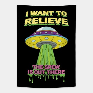 I Want To Relieve - Puke Humor Tapestry