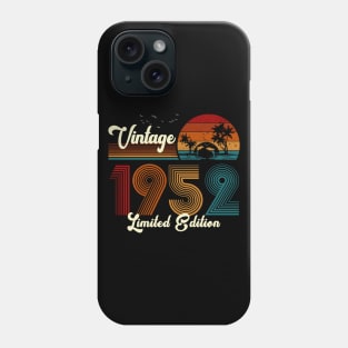 Vintage 1952 Shirt Limited Edition 68th Birthday Gift Phone Case