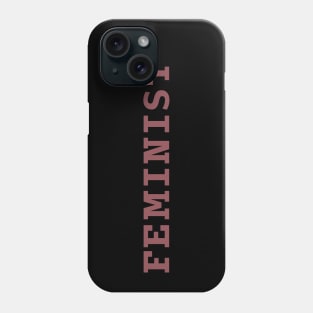 FEMINIST statement text design tshirt stickers Phone Case