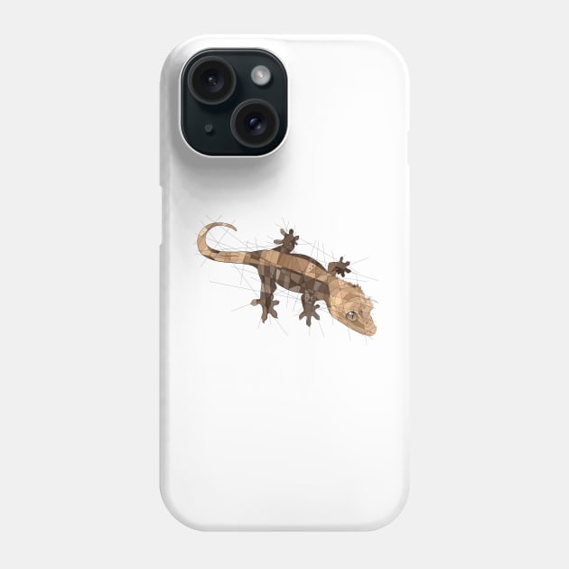 Crested Gecko Phone Case by Blacklightco