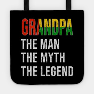 Grand Father Bissau Guinean Grandpa The Man The Myth The Legend - Gift for Bissau Guinean Dad With Roots From  Guinea Bissau Tote