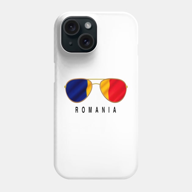 Romania Sunglasses, Romania Flag, Romania gift ,   Romanian , Phone Case by JayD World