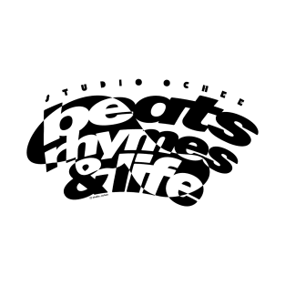 Beats, Rhymes and Life Mono back artwork T-Shirt