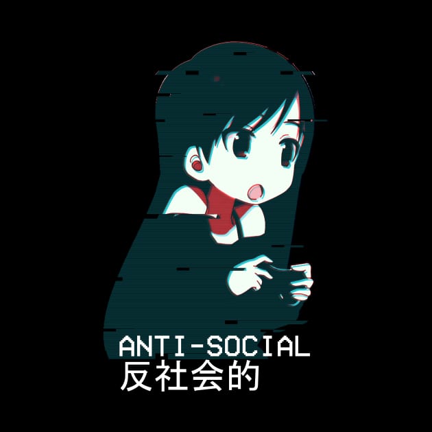 Anti-social Anime Kawaii Glitch by hypergrid