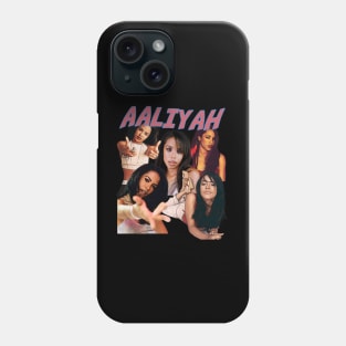 Aaliyahs Tribute Threads Retro R&B Harmony Icon Graphic T-Shirt Phone Case