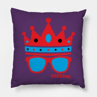 Triple Crown & Specs (Red, Teal, Black) Pillow