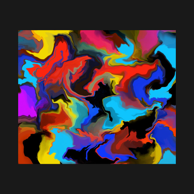 Abstract Colors 11 Paper Dols Abstract Blue T Shirt Teepublic
