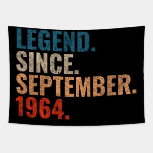 Legend since September 1964 Retro 1964 birthday shirt Tapestry