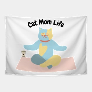 I am a proud cat mom Mom Gift Tapestry