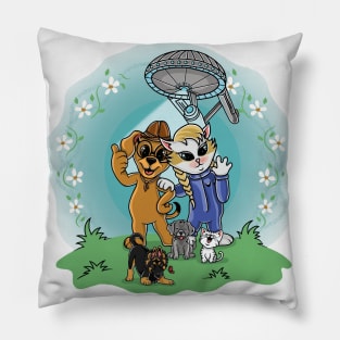 Cats and dogs Pillow