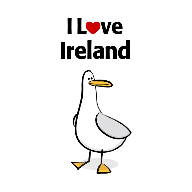 I Love Ireland by MonkeyTshirts