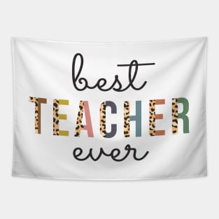 Best Teacher Ever, Cute Cheetah Teaching Educator Gift Tapestry