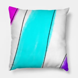 Colorful watercolor abstract art design Pillow