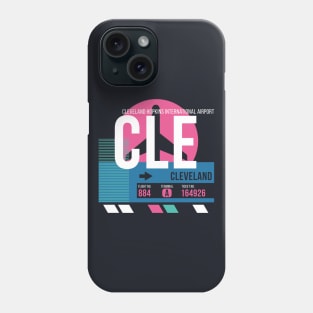 Cleveland (CLE) Airport // Sunset Baggage Tag Phone Case