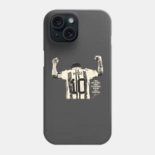 I will not retire messi cream Phone Case