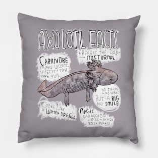 Axolotl Facts, Axolotl Steckbrief, Axolotl Funny Pillow