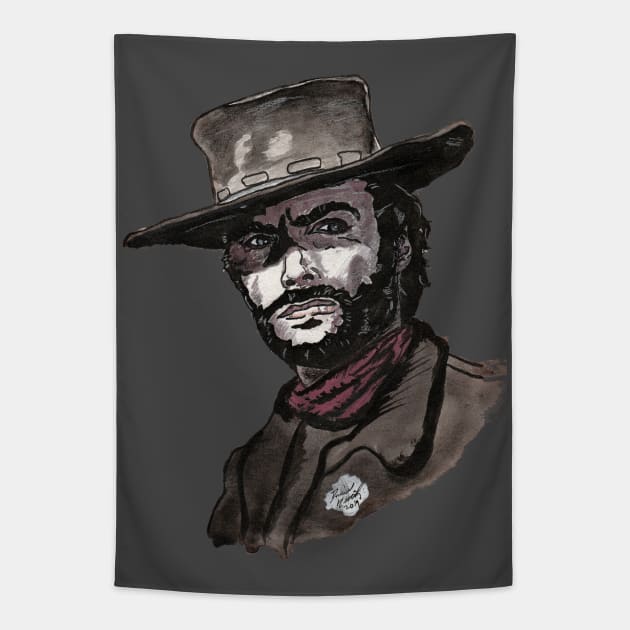 Clint Eastwood Tapestry by BladeAvenger