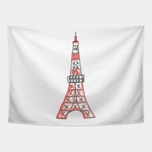 Tokyo Icons: Tokyo Tower Tapestry