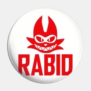 RABID TEXT LOGO Pin