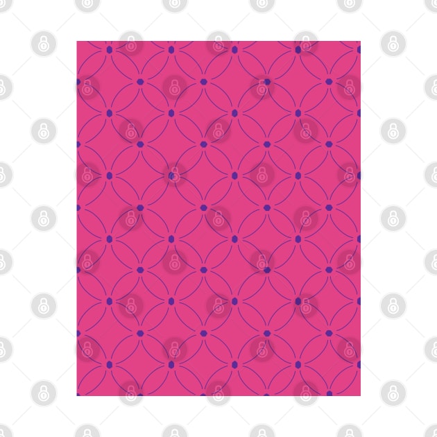 Moroccan Circles Pink & Purple by thewhimsicalrepose