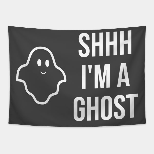 Shhh I'm a Ghost Tapestry by Tipsy Pod