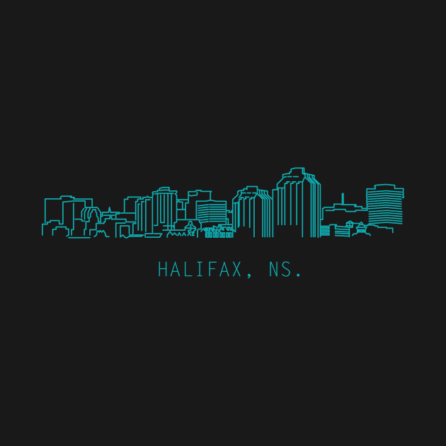 Halifax skyline line art by scotmccormack