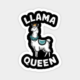 Llama Drama Queen Funny Llama posing shirt Magnet