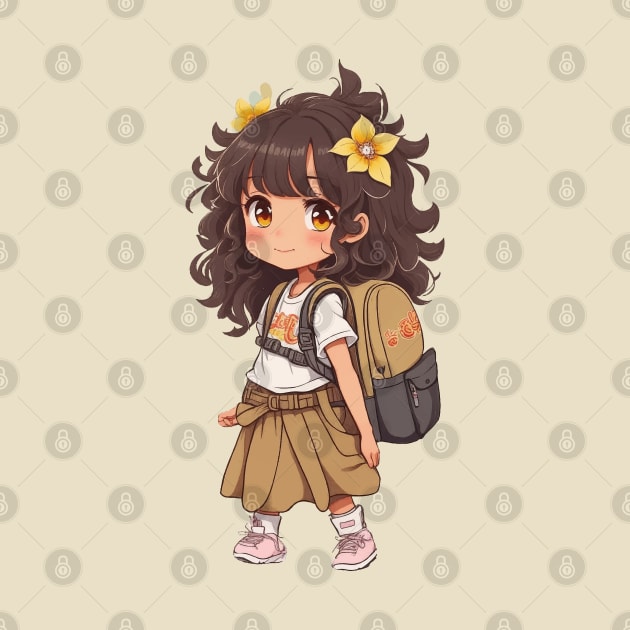 Back to school. Little Schoolgirl. by CatCoconut-Art