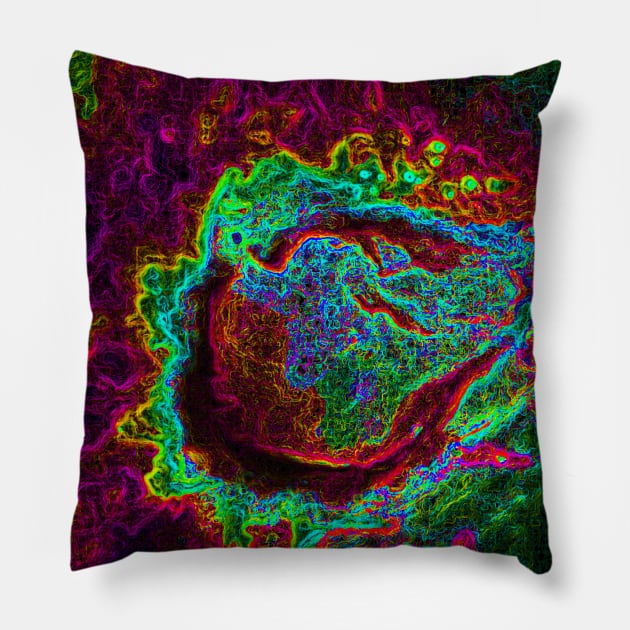 Black Panther Art - Glowing Edges 127 Pillow by The Black Panther