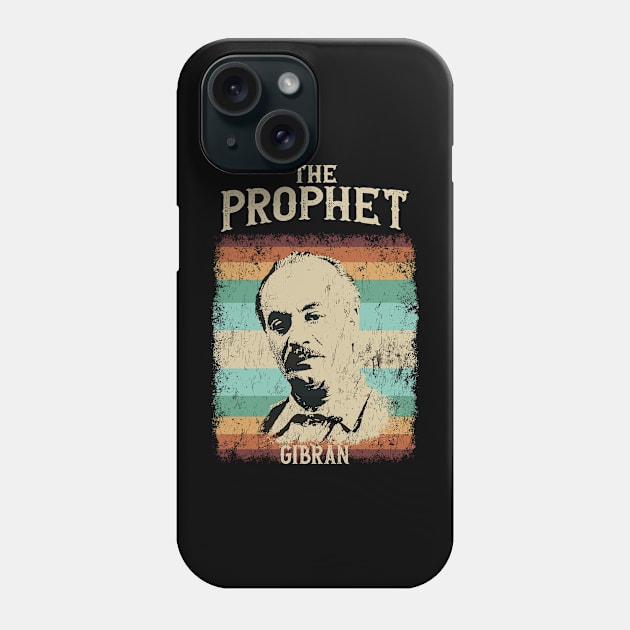 Retro Vintage Kahlil Gibran Phone Case by Yopi