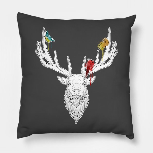 Oh Deer... Pillow by crazypangolin