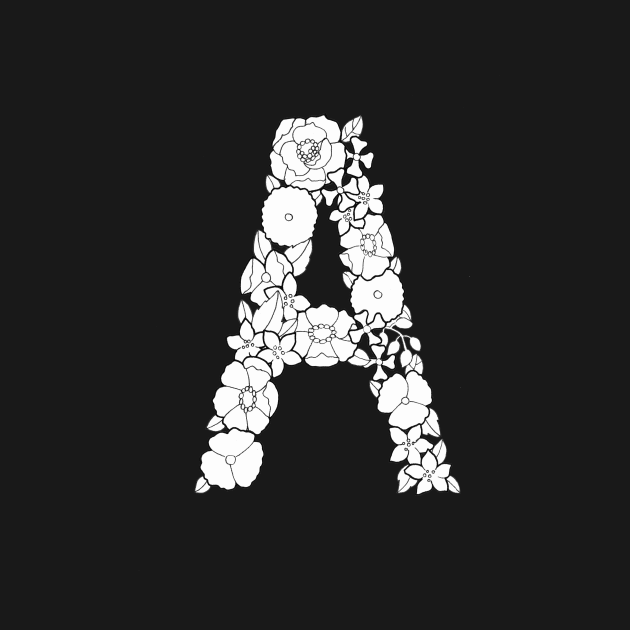 Floral Letter A by Litedawn