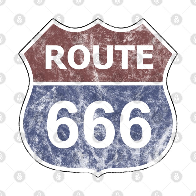 Get Your Kicks On Route 666 by Doc Multiverse Designs