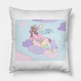 Pastel Clouds Pillow