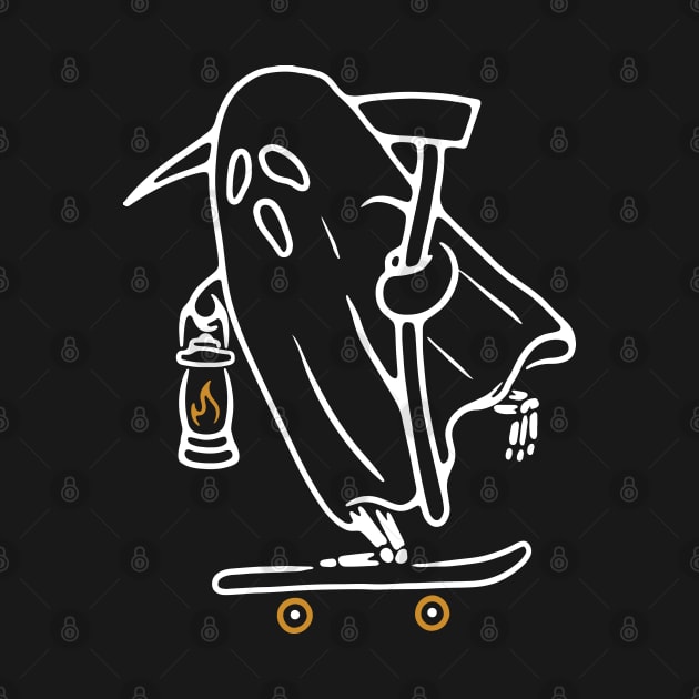 Ghost Skateboarding by quilimo